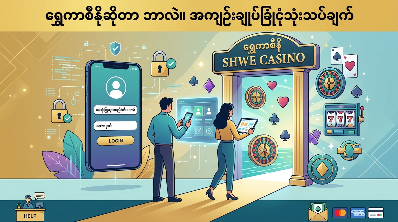 Shwe Casino Login - ရွှေကာစီနိုဆိုတာ ဘာလဲ။ အကျဉ်းချုပ်ခြုံငုံသုံးသပ်ချက်
