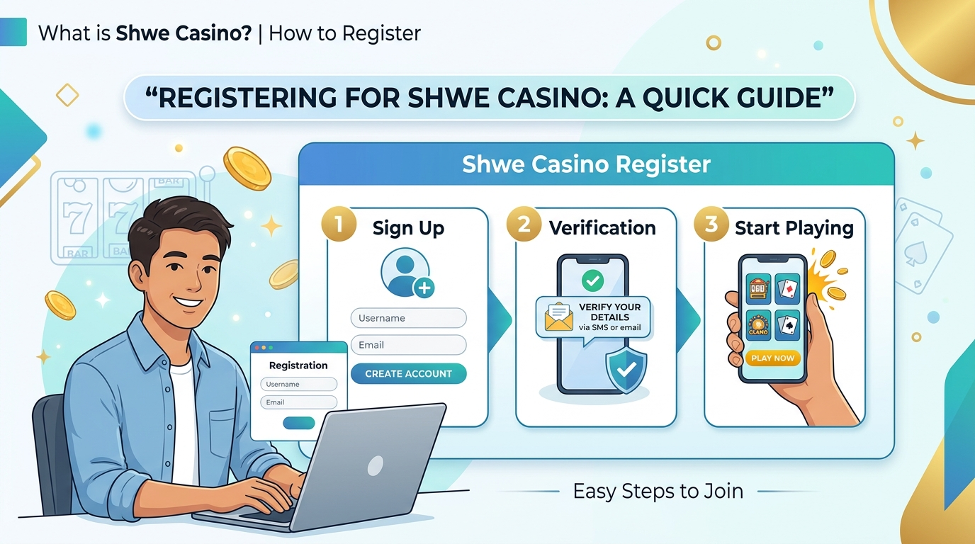 Shwe Casino Register ပြီးနောက် ငွေသွင်းငွေထုတ် ပြုလုပ်ခြင်း