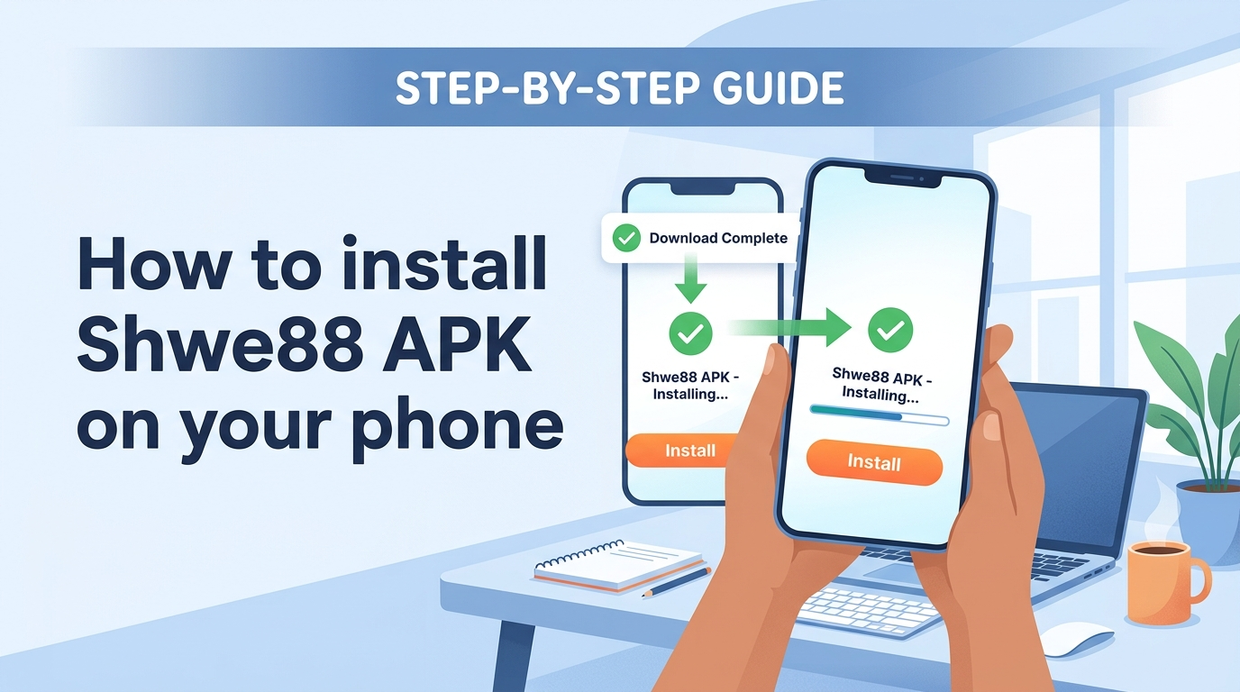 Shwe88 APK download လုပ်နည်းလမ်းညွှန်